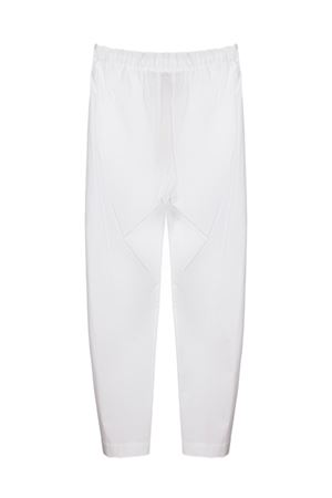 White Cotton poplin trousers SEMI COUTURE | Y6SK43A090